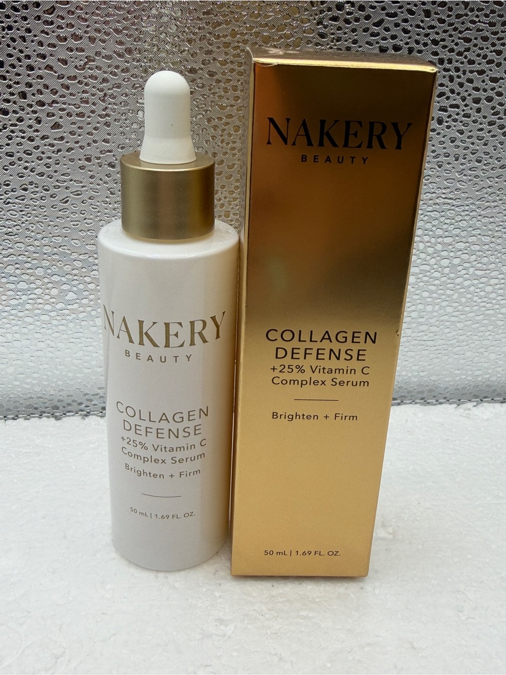 Nakery Beauty Collagen Defense Serum — White & Gold